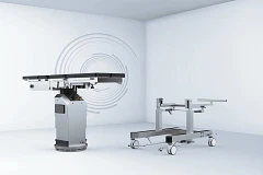 PRT slewing ring in radiosurgery operating table