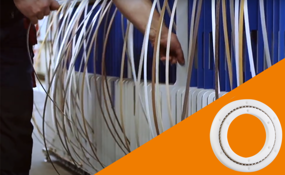 Slewing rings from igus in the unwinding mechanism