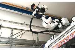 Gears printed in 3D for water cannons on a fire engine