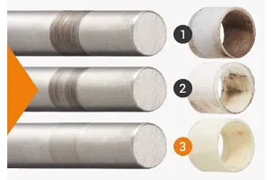 Abrasive wear in the test: coefficient of friction rotating