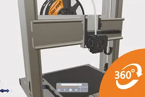 Interactive model 3D printer