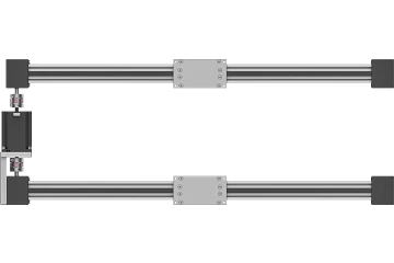 drylin ZLW-0630-S toothed belt double axis with stepper motor