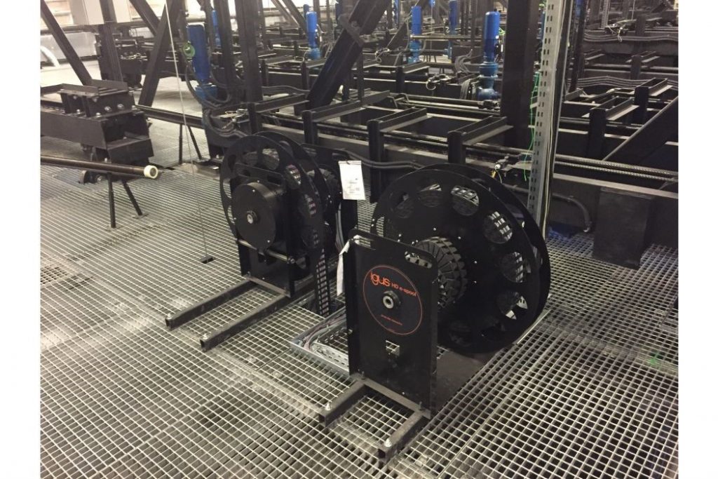 e-spool cable carriers for theater technology