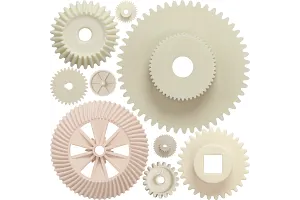 3D printed gears made of polymer