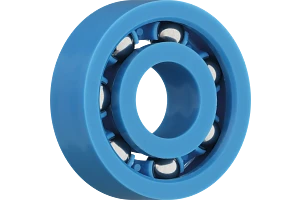 Radial deep groove ball bearing made of xirodur B181