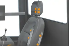drylin® linear guides for ergonomically adjustable driver's seat