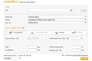 chainflex service life calculator