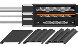 e-skin flat strain relief systems