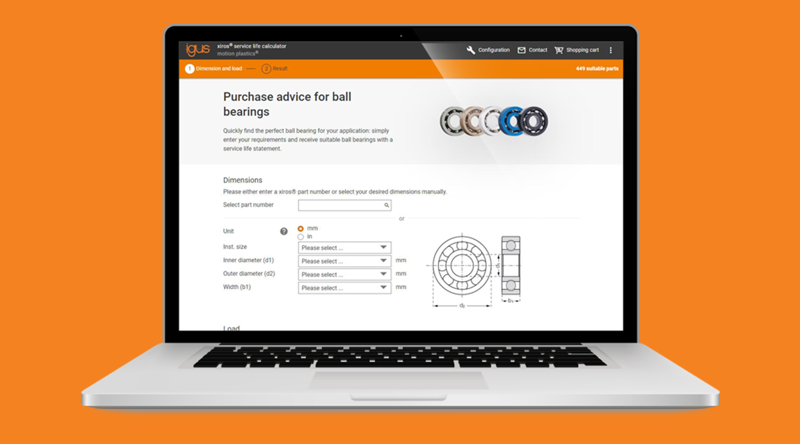 xiros® Ball Bearing Service Life Calculator