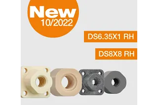 Injection moulded lead screw nuts