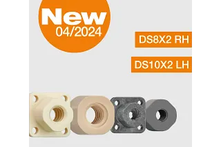 Injection moulded lead screw nuts