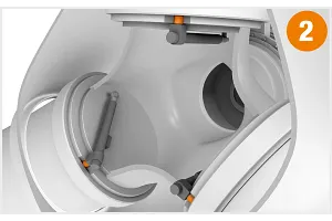 Plain bearing in the blade-angle adjusting system