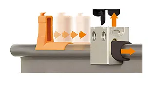 Replace drylin® W plain bearing liner easily