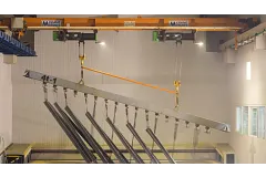 Chemical-resistant indoor crane