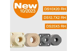 Injection moulded lead screw nuts