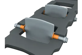 Plain bearing in variable-length intake manifold