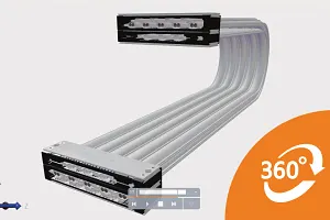 Interactive model e-skin flat