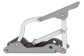 Plain bearing in multiple-joint hinges