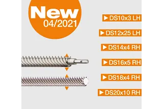Six new lead screw sizes