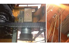 Coil crane in steelworks