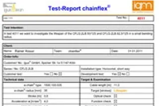 Chainflex Test 4011 report